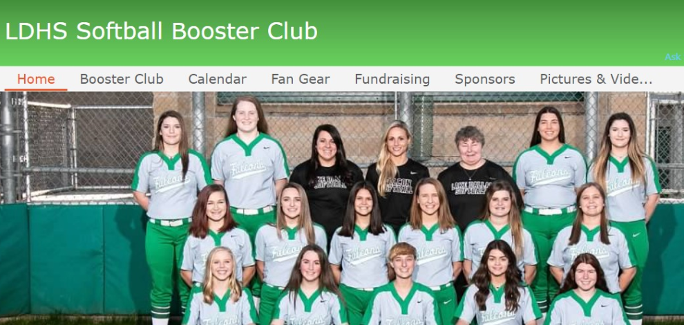 Lady Falcon Softball Booster Club on Shutterfly